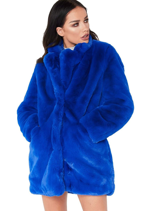 Winter Warm Plush Loose Coat, Casual Long Sleeve Fashion Teddy Outerwear, Women's Clothing